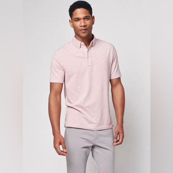 NWT Faherty Men's Short Sleeve Movement Polo Shirt - Picture 1 of 7